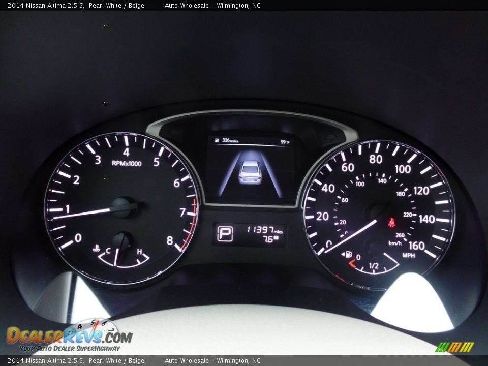2014 Nissan Altima 2.5 S Pearl White / Beige Photo #16