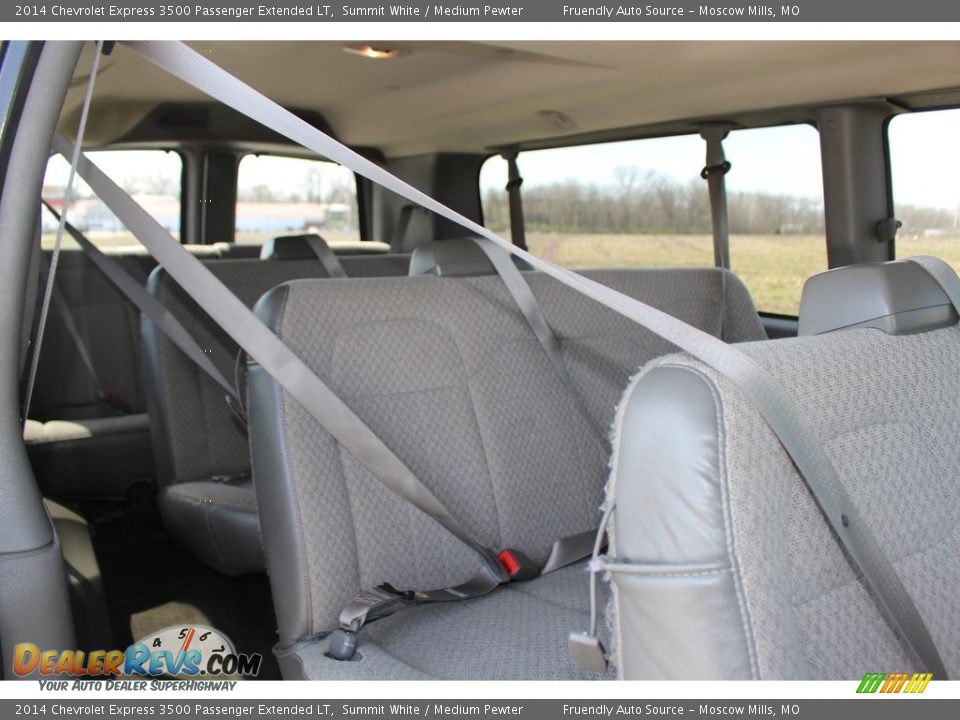 2014 Chevrolet Express 3500 Passenger Extended LT Summit White / Medium Pewter Photo #12