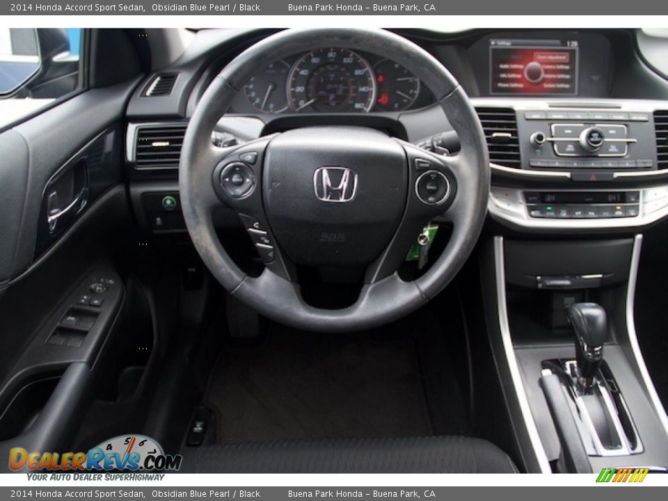 2014 Honda Accord Sport Sedan Obsidian Blue Pearl / Black Photo #5