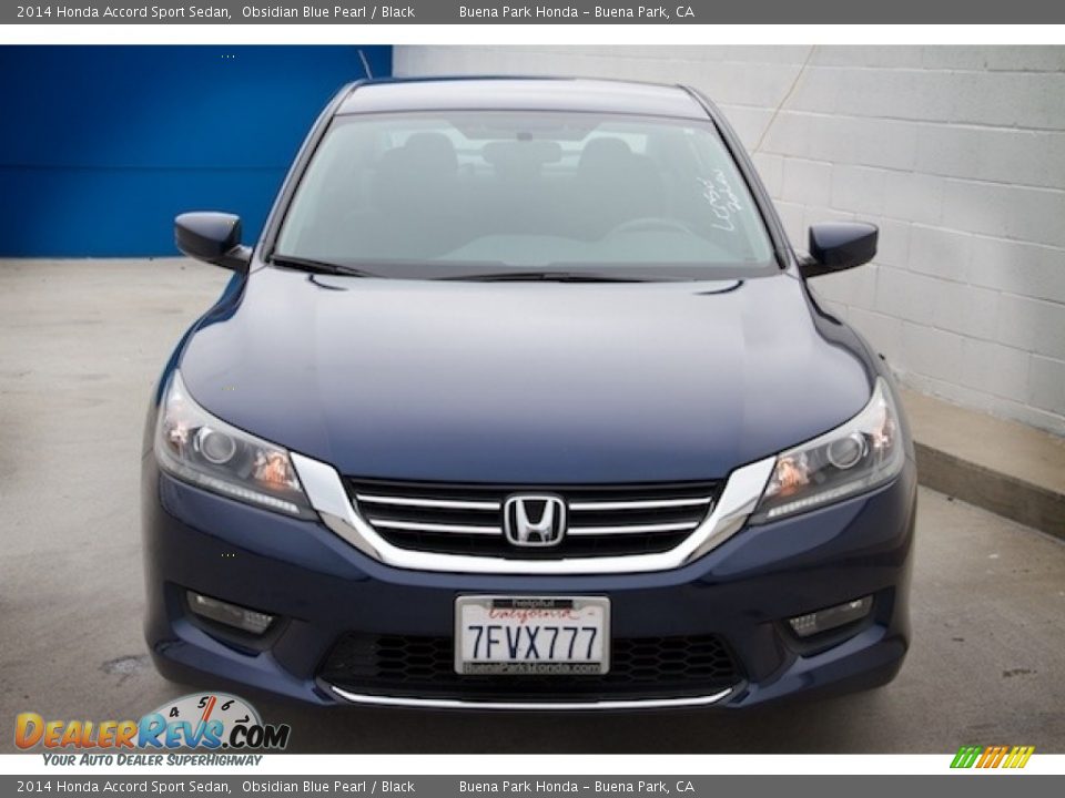 2014 Honda Accord Sport Sedan Obsidian Blue Pearl / Black Photo #7