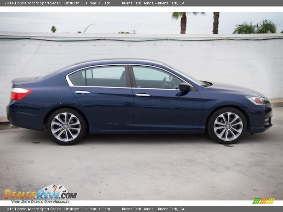 2014 Honda Accord Sport Sedan Obsidian Blue Pearl / Black Photo #8