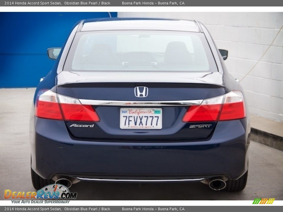 2014 Honda Accord Sport Sedan Obsidian Blue Pearl / Black Photo #9