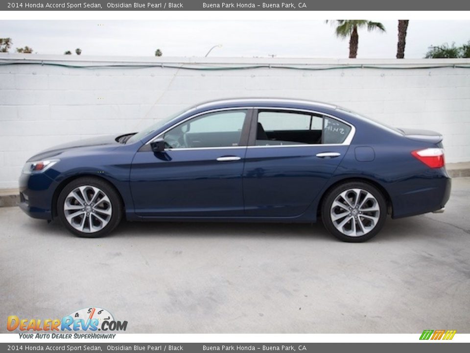 2014 Honda Accord Sport Sedan Obsidian Blue Pearl / Black Photo #10