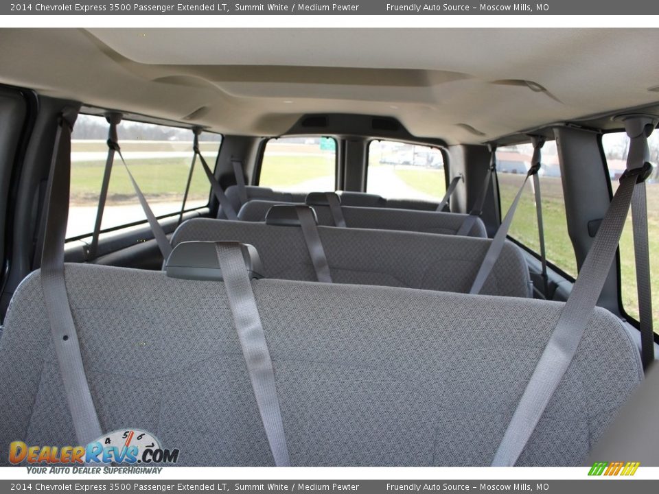 2014 Chevrolet Express 3500 Passenger Extended LT Summit White / Medium Pewter Photo #25