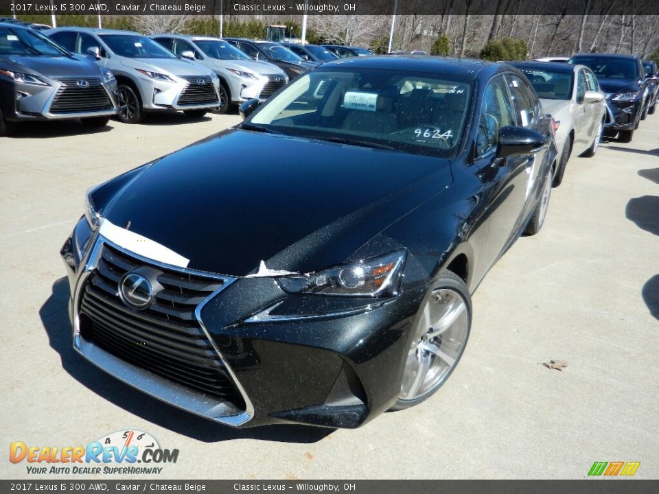 2017 Lexus IS 300 AWD Caviar / Chateau Beige Photo #1