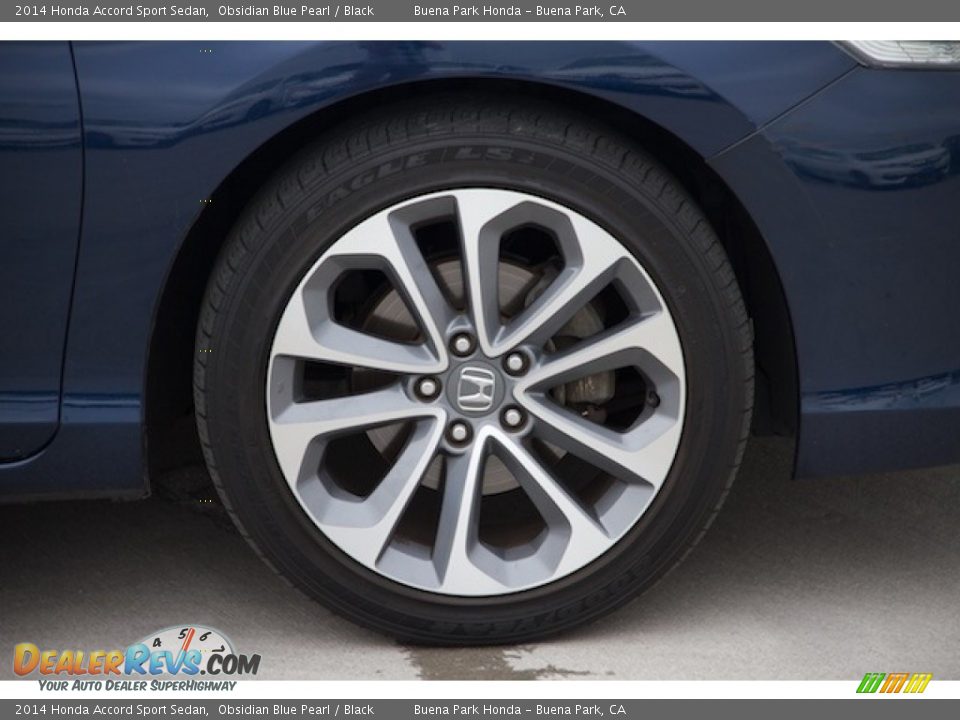 2014 Honda Accord Sport Sedan Obsidian Blue Pearl / Black Photo #26