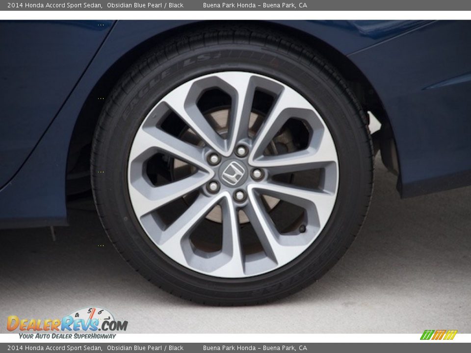 2014 Honda Accord Sport Sedan Obsidian Blue Pearl / Black Photo #27