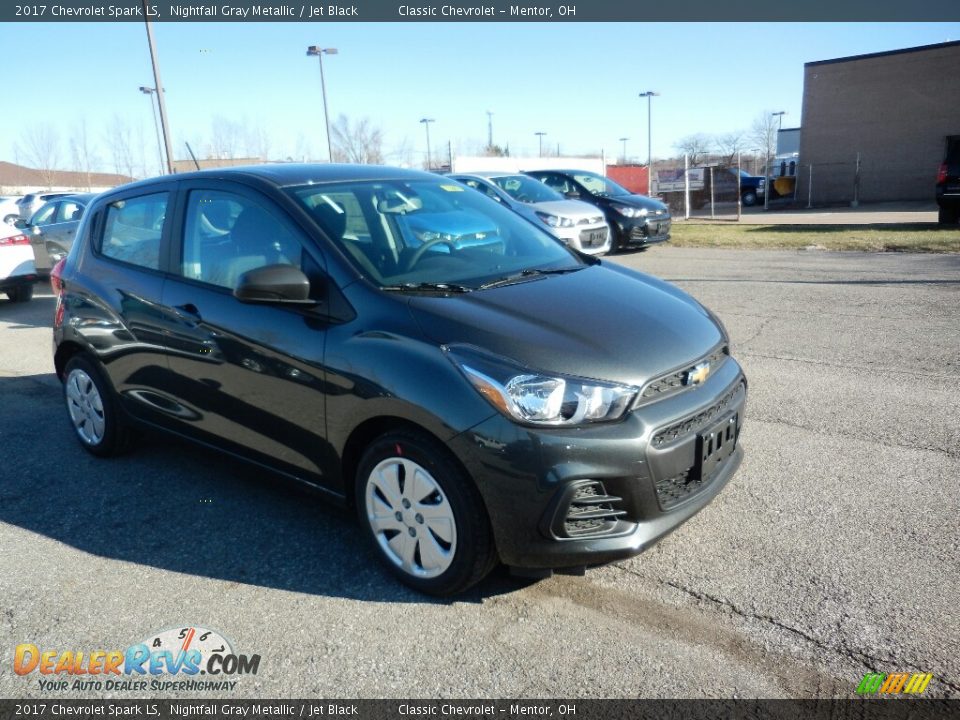 2017 Chevrolet Spark LS Nightfall Gray Metallic / Jet Black Photo #3
