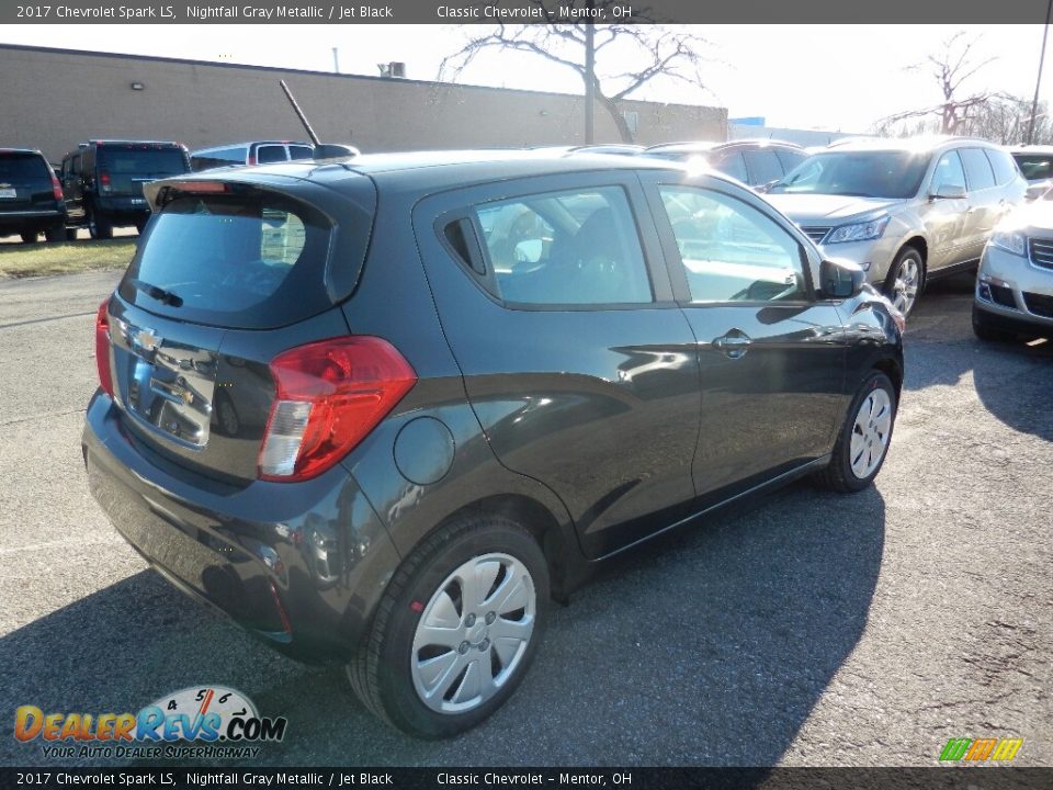 2017 Chevrolet Spark LS Nightfall Gray Metallic / Jet Black Photo #4