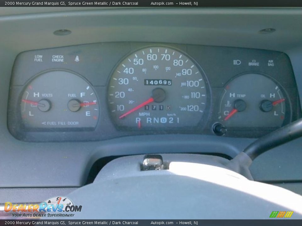 2000 Mercury Grand Marquis GS Spruce Green Metallic / Dark Charcoal Photo #5