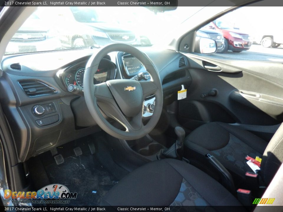 2017 Chevrolet Spark LS Nightfall Gray Metallic / Jet Black Photo #7
