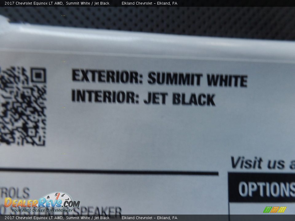 2017 Chevrolet Equinox LT AWD Summit White / Jet Black Photo #16