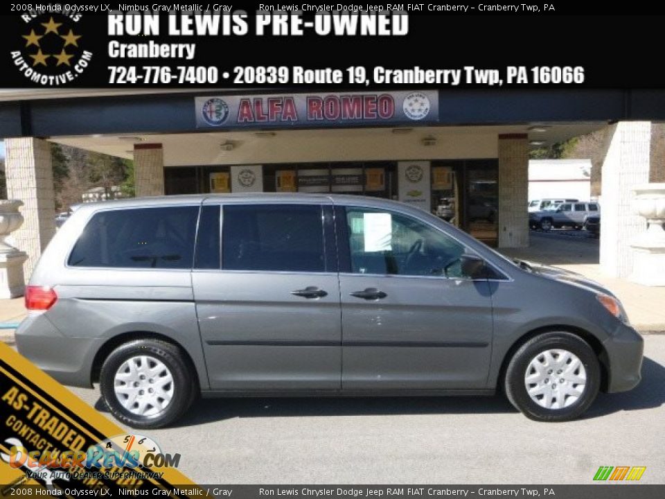 2008 Honda Odyssey LX Nimbus Gray Metallic / Gray Photo #1