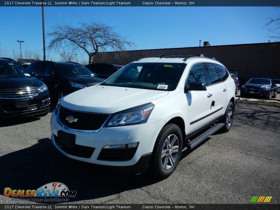 2017 Chevrolet Traverse LS Summit White / Dark Titanium/Light Titanium Photo #1