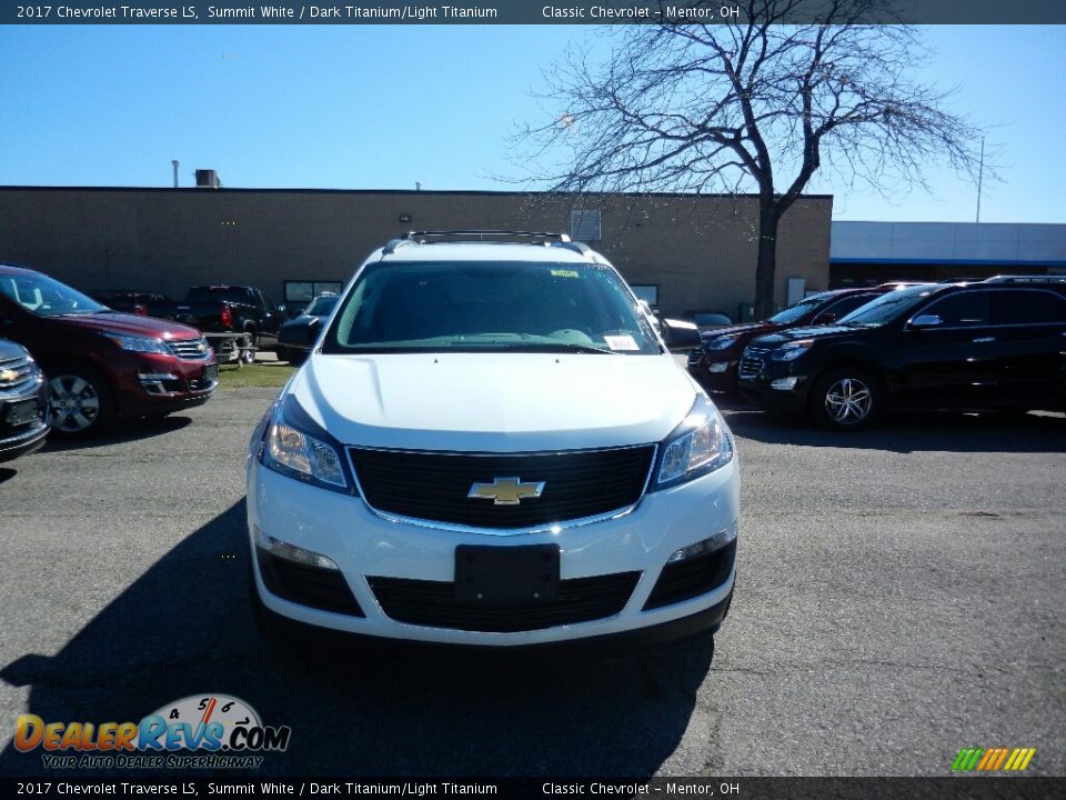 2017 Chevrolet Traverse LS Summit White / Dark Titanium/Light Titanium Photo #2