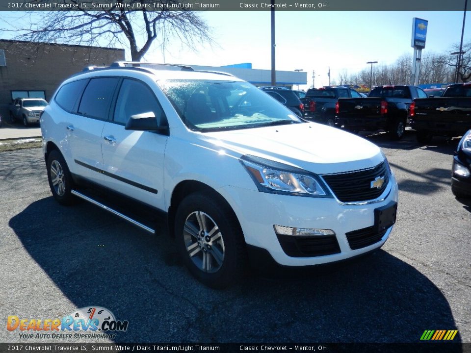 2017 Chevrolet Traverse LS Summit White / Dark Titanium/Light Titanium Photo #3