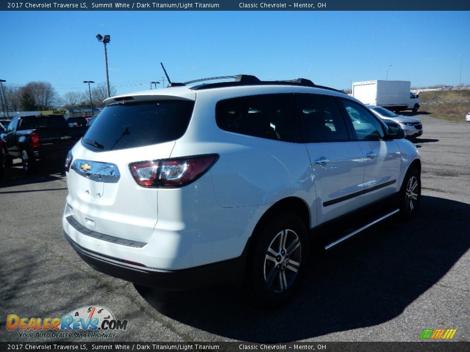 2017 Chevrolet Traverse LS Summit White / Dark Titanium/Light Titanium Photo #4