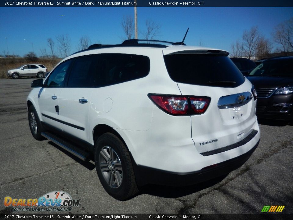 2017 Chevrolet Traverse LS Summit White / Dark Titanium/Light Titanium Photo #5