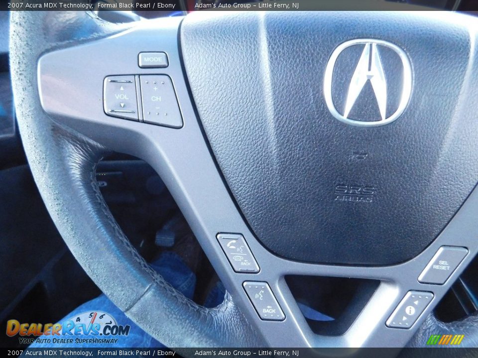 2007 Acura MDX Technology Formal Black Pearl / Ebony Photo #17