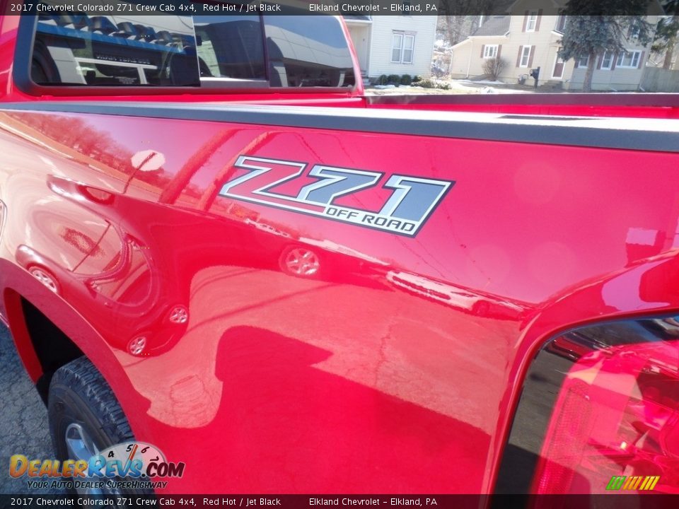 2017 Chevrolet Colorado Z71 Crew Cab 4x4 Red Hot / Jet Black Photo #10