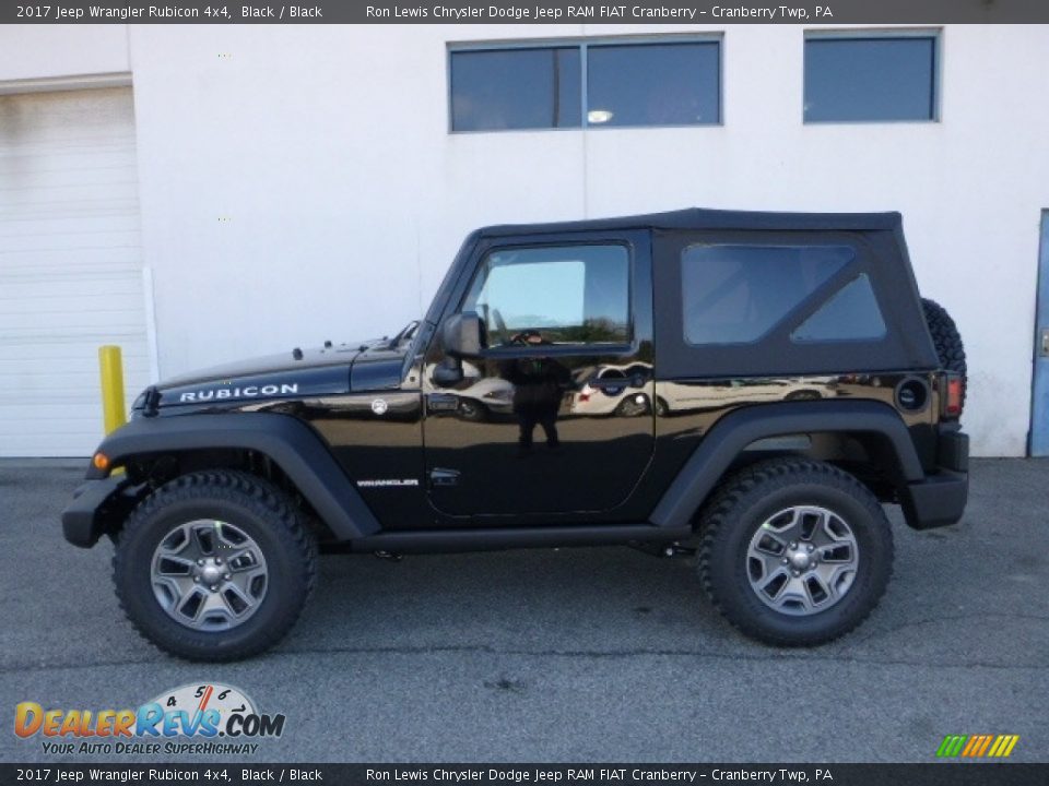 2017 Jeep Wrangler Rubicon 4x4 Black / Black Photo #3