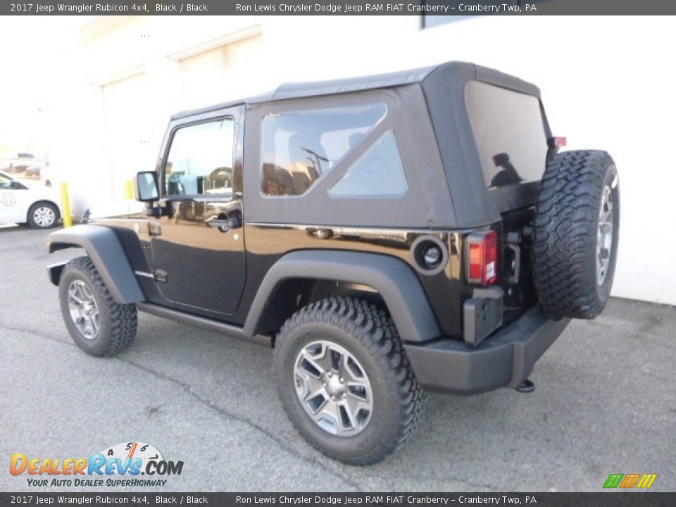 2017 Jeep Wrangler Rubicon 4x4 Black / Black Photo #4
