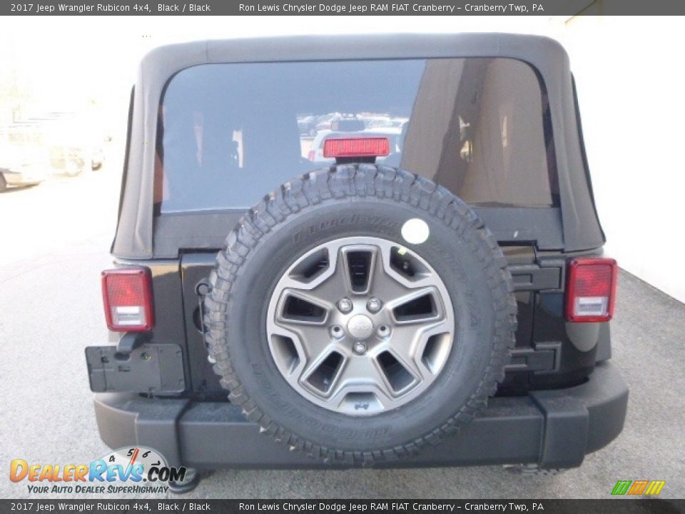 2017 Jeep Wrangler Rubicon 4x4 Black / Black Photo #5