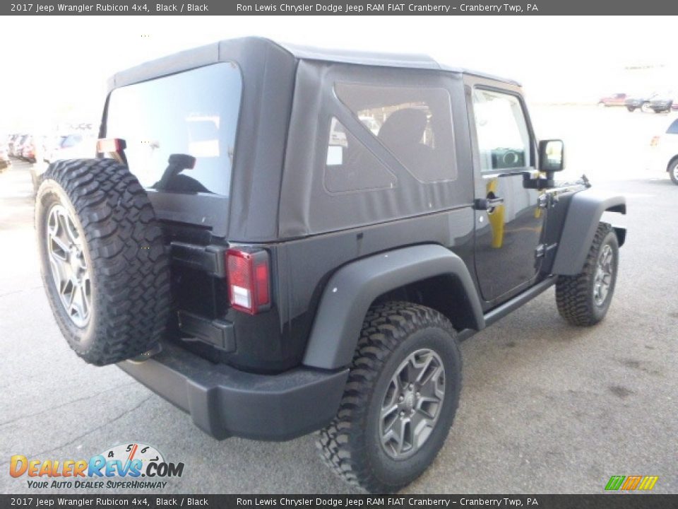 2017 Jeep Wrangler Rubicon 4x4 Black / Black Photo #6
