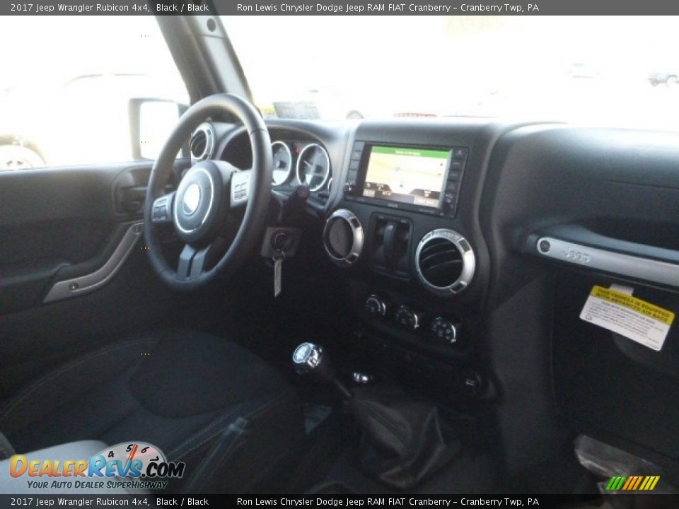 2017 Jeep Wrangler Rubicon 4x4 Black / Black Photo #11