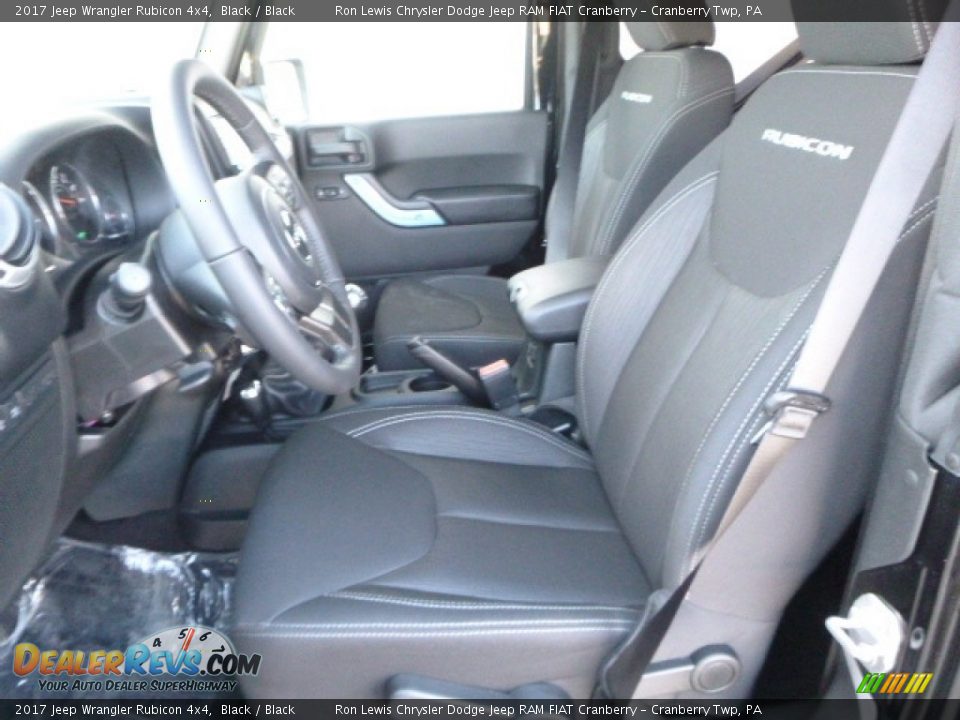 2017 Jeep Wrangler Rubicon 4x4 Black / Black Photo #13