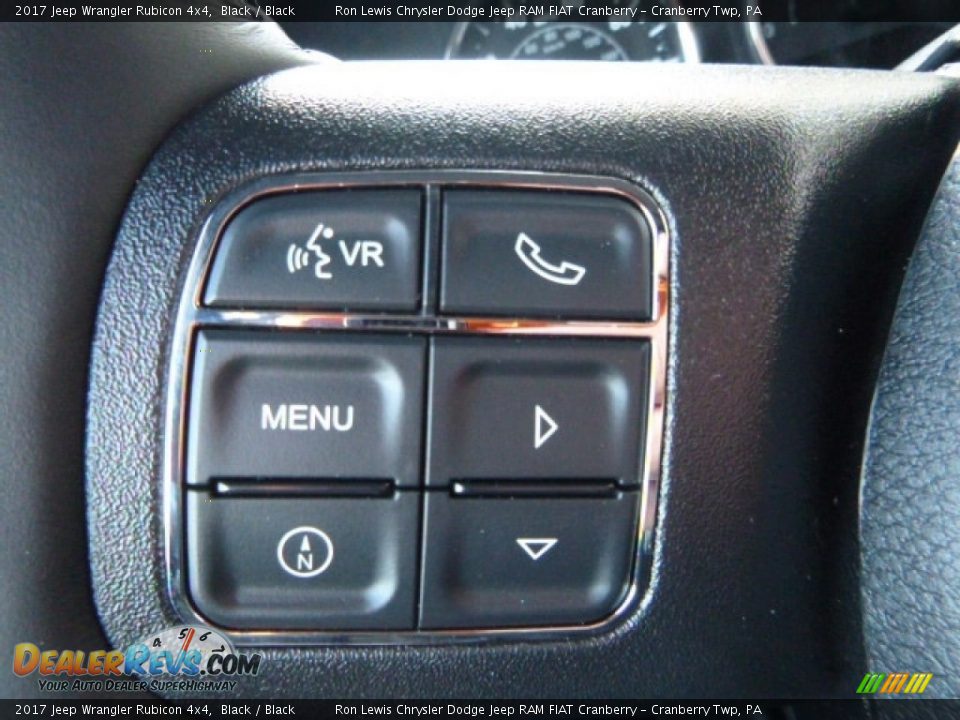 2017 Jeep Wrangler Rubicon 4x4 Black / Black Photo #19
