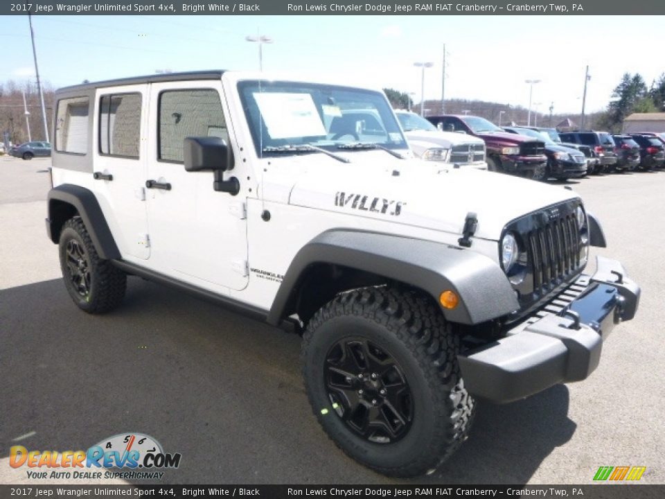 2017 Jeep Wrangler Unlimited Sport 4x4 Bright White / Black Photo #7