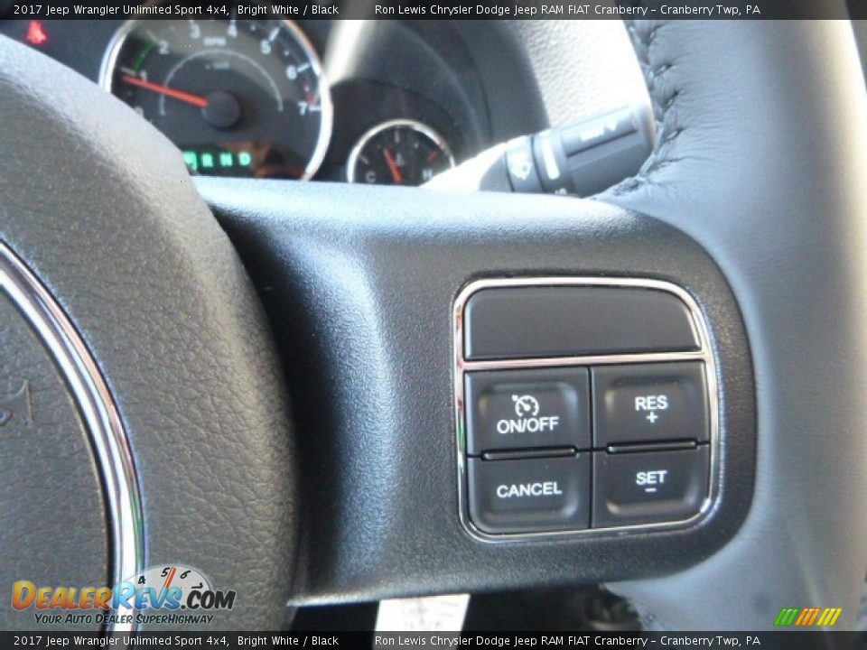 2017 Jeep Wrangler Unlimited Sport 4x4 Bright White / Black Photo #18