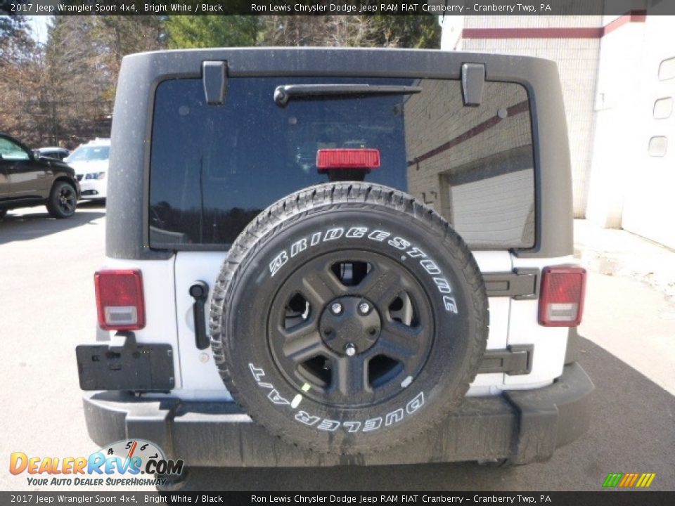 2017 Jeep Wrangler Sport 4x4 Bright White / Black Photo #4