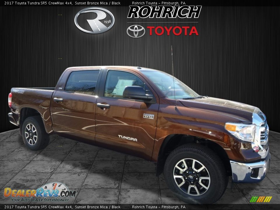 2017 Toyota Tundra SR5 CrewMax 4x4 Sunset Bronze Mica / Black Photo #1