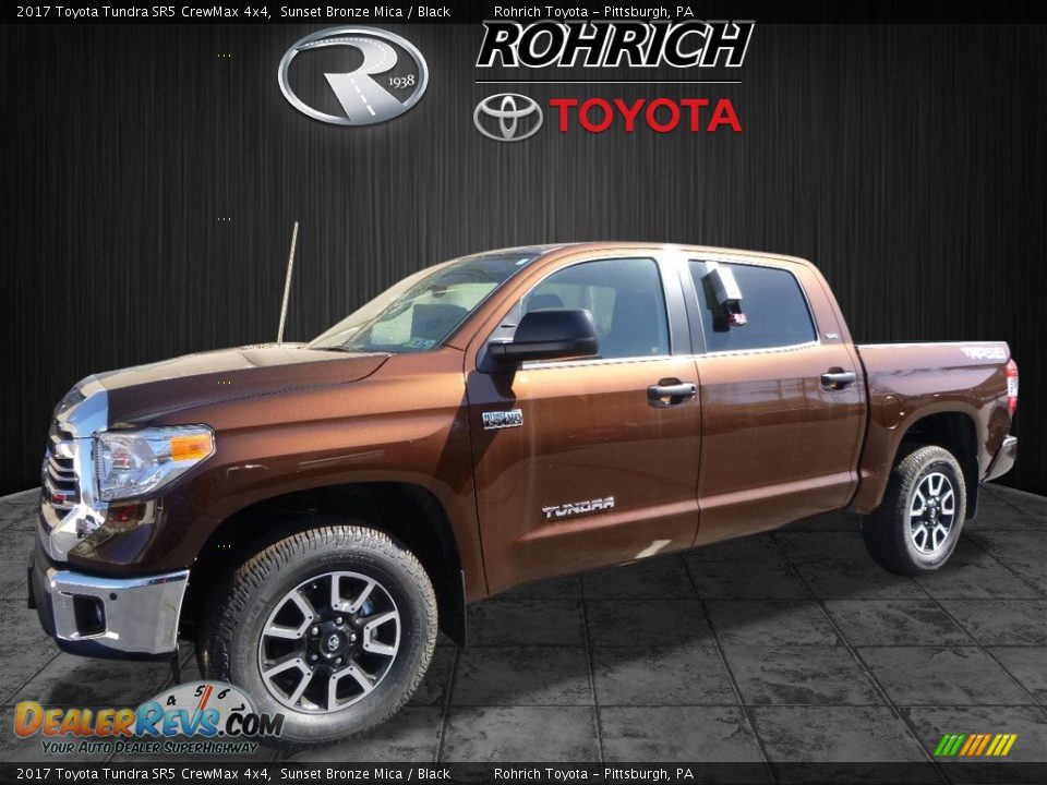 2017 Toyota Tundra SR5 CrewMax 4x4 Sunset Bronze Mica / Black Photo #4