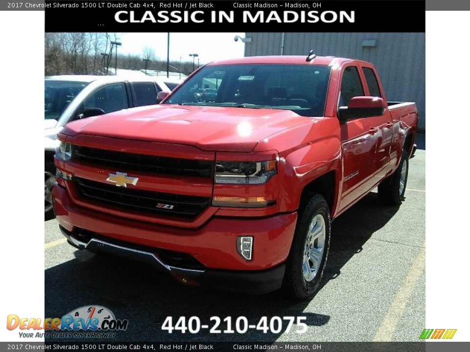 2017 Chevrolet Silverado 1500 LT Double Cab 4x4 Red Hot / Jet Black Photo #1