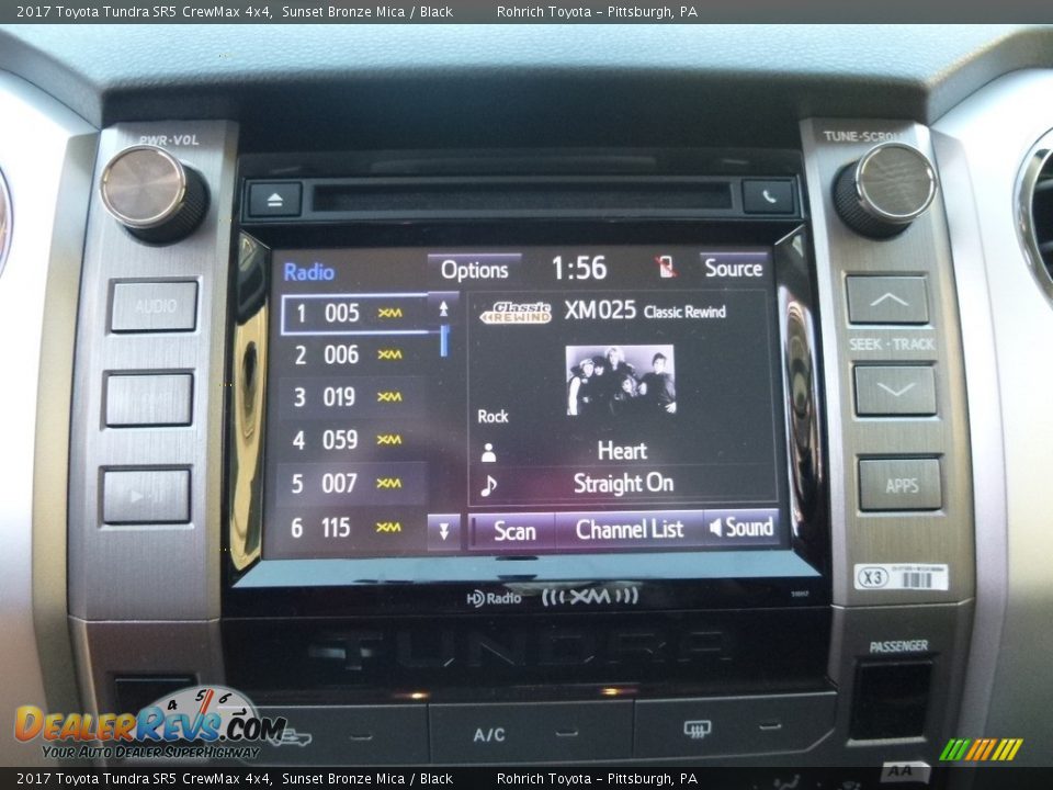 Controls of 2017 Toyota Tundra SR5 CrewMax 4x4 Photo #14