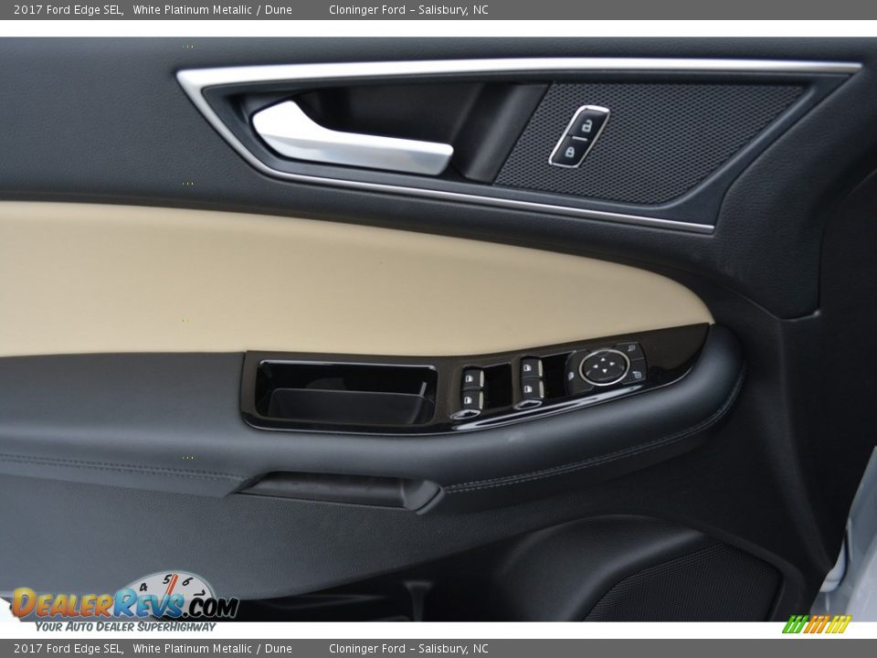 2017 Ford Edge SEL White Platinum Metallic / Dune Photo #5