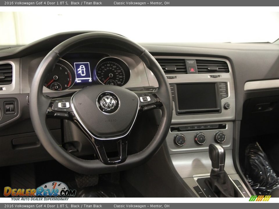 2016 Volkswagen Golf 4 Door 1.8T S Black / Titan Black Photo #6