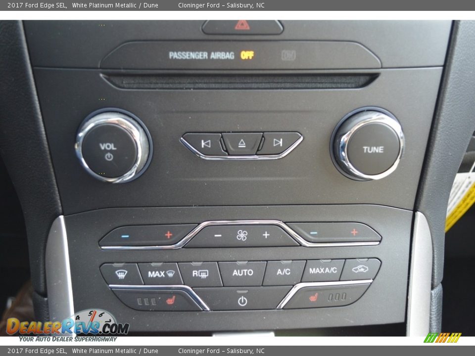 2017 Ford Edge SEL White Platinum Metallic / Dune Photo #16