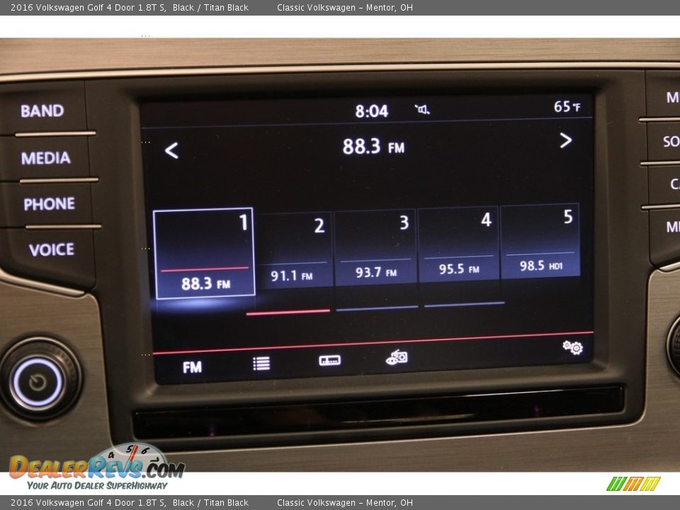 2016 Volkswagen Golf 4 Door 1.8T S Black / Titan Black Photo #10