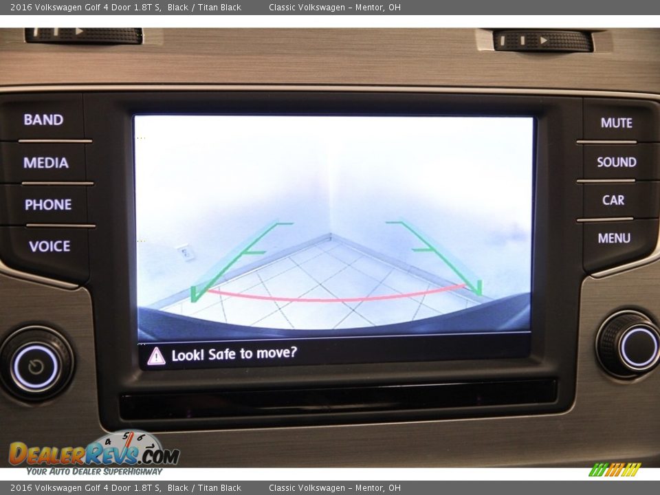 2016 Volkswagen Golf 4 Door 1.8T S Black / Titan Black Photo #12