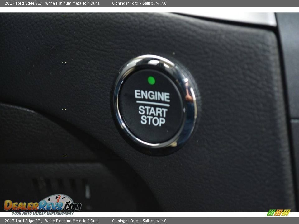 2017 Ford Edge SEL White Platinum Metallic / Dune Photo #21