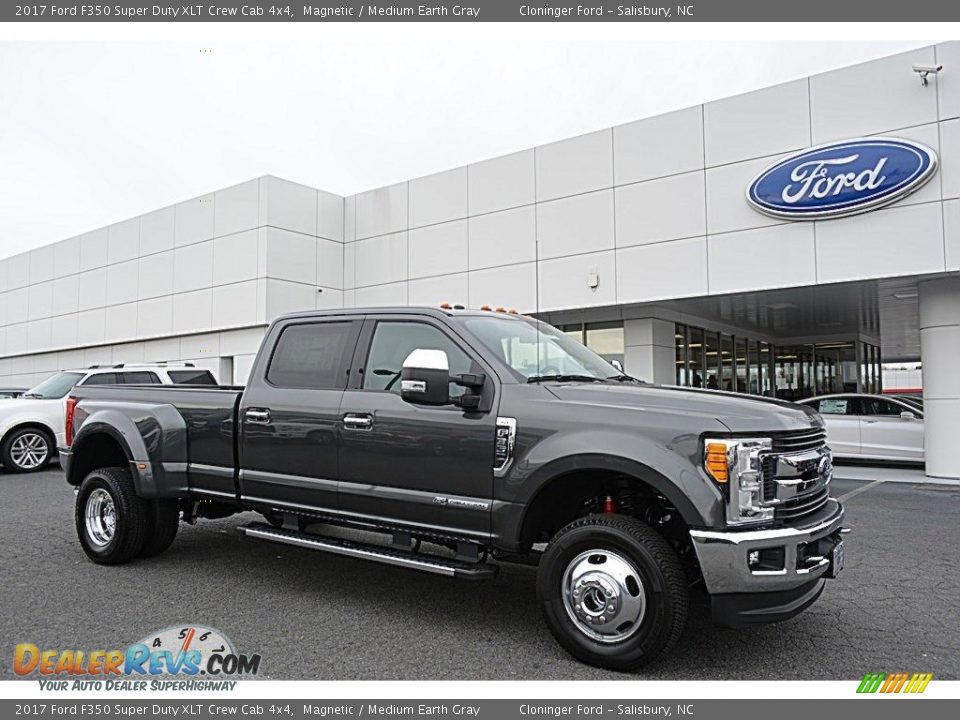 2017 Ford F350 Super Duty XLT Crew Cab 4x4 Magnetic / Medium Earth Gray Photo #1