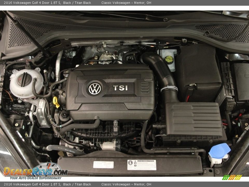 2016 Volkswagen Golf 4 Door 1.8T S Black / Titan Black Photo #20