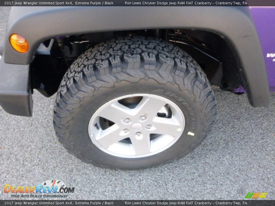 2017 Jeep Wrangler Unlimited Sport 4x4 Extreme Purple / Black Photo #2