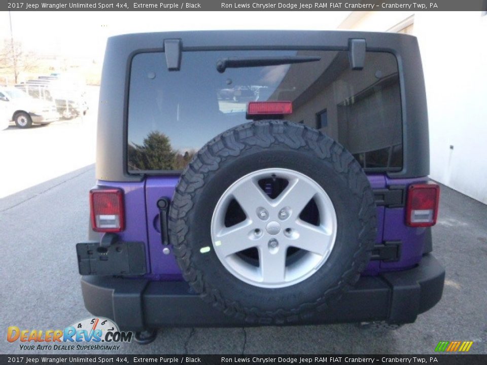2017 Jeep Wrangler Unlimited Sport 4x4 Extreme Purple / Black Photo #5