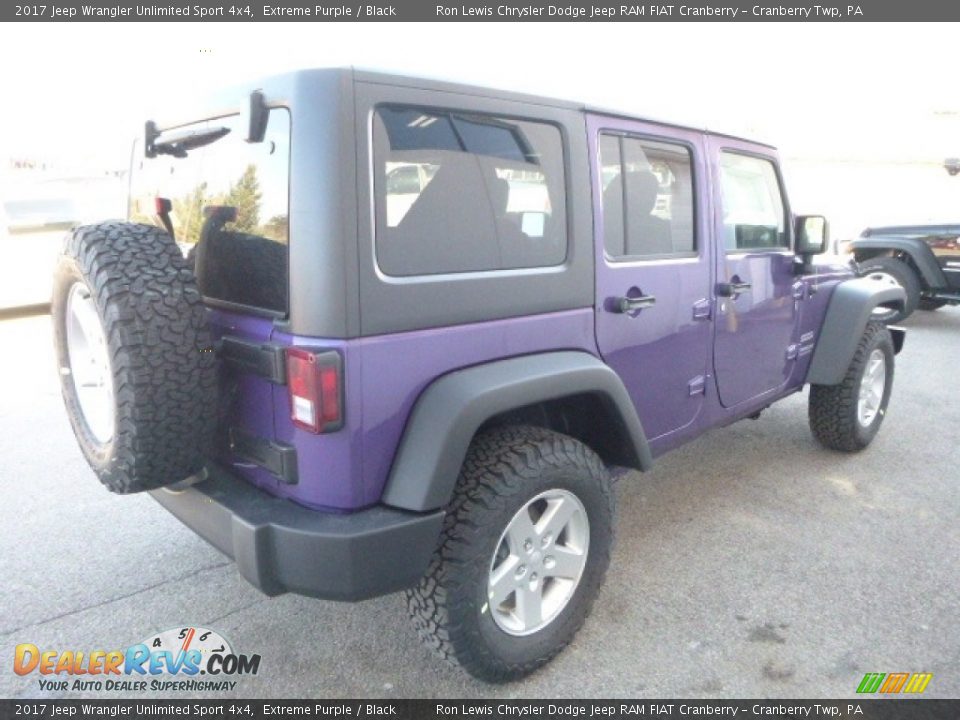 2017 Jeep Wrangler Unlimited Sport 4x4 Extreme Purple / Black Photo #6