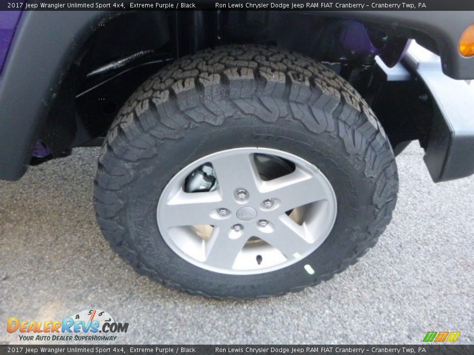 2017 Jeep Wrangler Unlimited Sport 4x4 Extreme Purple / Black Photo #9